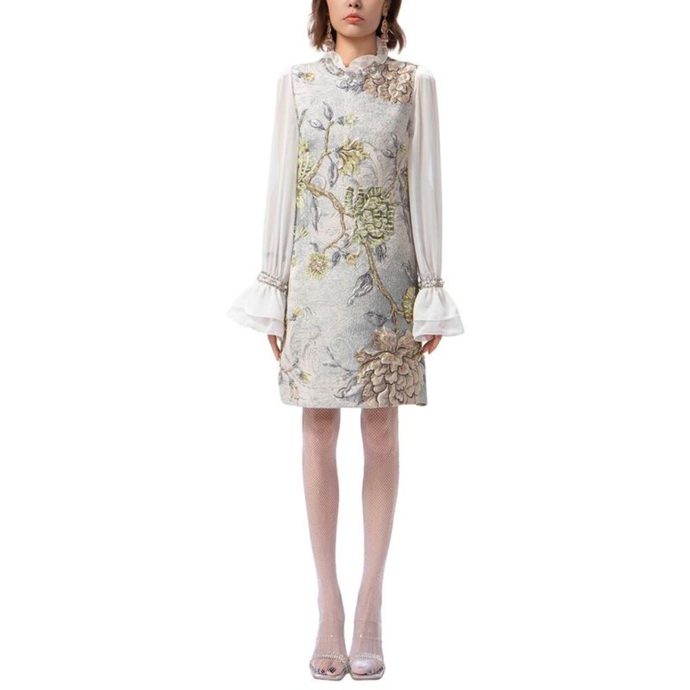 Burryco Womens Long Sleeve Mini Dress